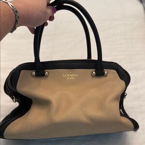 Kate Spade Black and Tan Satchel Bag